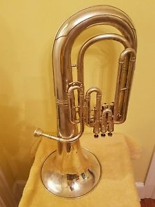 Vintage York "short" baritone horn/euphonium all original case/mouthpiece