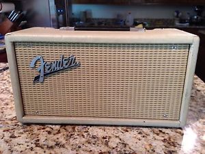 Vintage 1963 Fender 6G15 Tube Reverb Unit - Smooth Blonde Tolex, Flat Logo! Nice