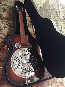 Vintage USA 1983 Dobro Brothers Square Neck Guitar W/ Case Slide Capo Strings