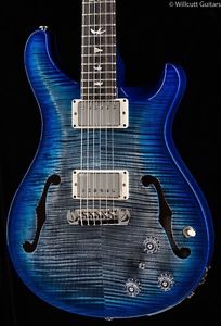 PRS Hollowbody II Charcoal Blue Burst 10 Top (803)