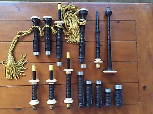 Henry Starck made Boosey & Hawkes LTD Bagpipe Bagpipes 4 stamps all original