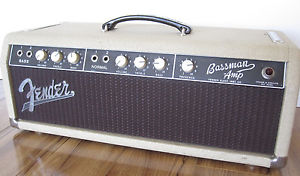 VINTAGE 1962 FENDER BLONDE BASSMAN AMPLIFIER HEAD & 2x12 CAB AMP