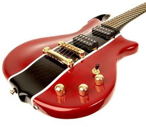 Viktorian Guitars:Carbon Fiber    Ruth Phoenix Red W/Carbon Strip