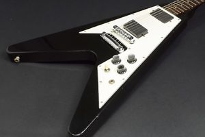 Gibson Flying V 67 MOD Ebony 1993 Electric guitar from japan
