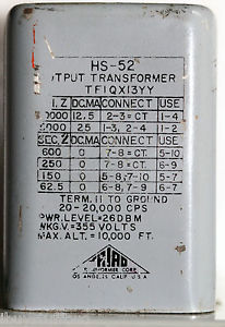 2 Triad HS-52 Output Transformer Magna Tech Noise Suppressor Type 34B