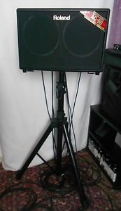 Roland AC 90 Stereo-Akustik-Amp Akustikverstärker mit Stativ