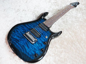 Free Shipping Used MUSICMAN BFR John Petrucci 7st. Bahama Blue Burst Guitar