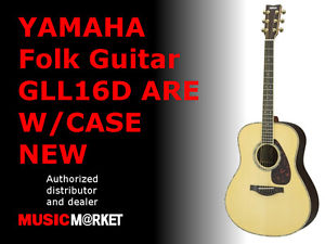 YAMAHA Folk Guitar GLL16DARE W/CASE NEW