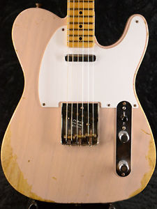 Used Fender Custom Shop Nocaster Heavy Relic 2013 Faded Shell Pink Transparent