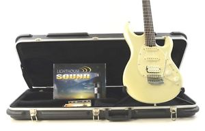 MusicMan Silhouette Special HSS Tremolo Electric Guitar - White Pearl w/ OHSC