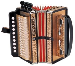 New Hohner HA-114 C Folk/Cajun Diatonic Accordion One-Row Cajun Button