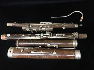 Early Buffet Crampon & Cie Paris, French Bassoon, rosewood early 1900 Unrestored