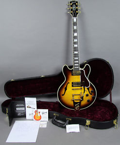 2010 Gibson Custom Shop CS356 Flame Top Electric Guitar With Bigsby USA OHSC