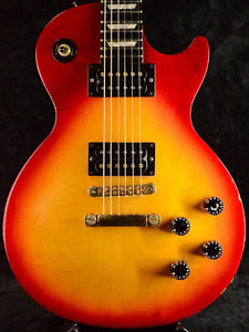 Free Shipping Used Gibson Les Paul Studio 1997 Cherry Sunburst/Gold Hardware
