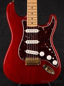 Fender Mexico Deluxe Players Strat -Crimson Red Transparent / Maple Electric