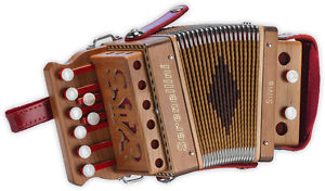 NEW Serenellini Button Accordion Silvia Cherry Wood 8/2 M G Made in Italy