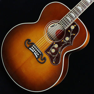 Free Shipping Used Gibson Limited Edition SJ-200 Amber Quilt Acoustic Guitar