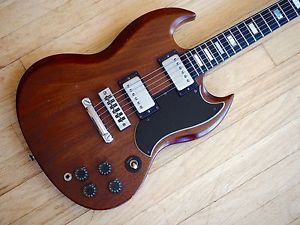 1974 Gibson SG Standard Vintage Electric Guitar Walnut w/ Tarbacks Pickups