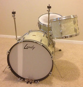 1955 Leedy "New Era" Drum Kit White Marine Pearl