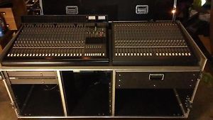 Mackie 24 channel-8 bus mixer w/meter bridge, powers supply, and cases for all