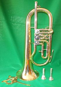 A ROTARY VALVE CONCERT FLUGELHORN IN B FLAT