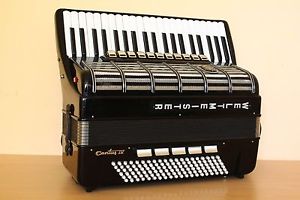 Accordion Weltmeister Cantus IV 120 Bass Akkordeon Black Cassotto Fisarmonica