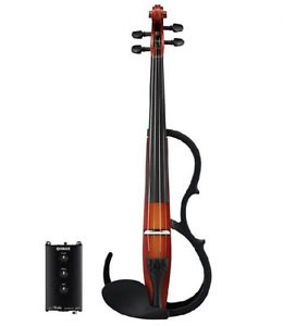 Yamaha SV250 Silent Electric Brown 4-String Violin Japan
