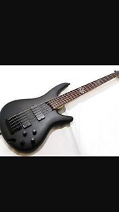 Fieldy Korn K5 Electric 5 String Bass Active Pickups Signature Signed Ibanez