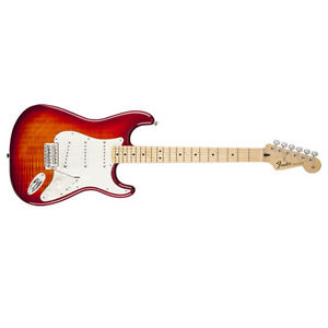 Fender Standard Stratocaster Plus Top Guitar Maple Aged Cherry Sunburst DEMO