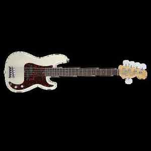 Fender American Standard Precision P-Bass 5-String w/Case Olympic White DEMO