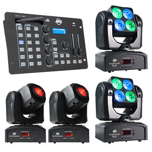 American DJ Inno Pocket Wash, ADJ Inno Pocket Spot, and WiFly