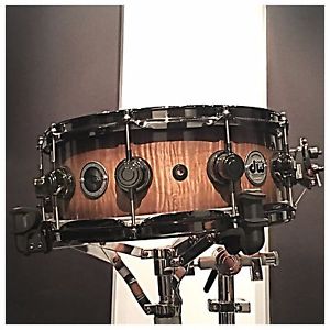 DW Collector's Super Solid Snare Drum - Heartwood Curly Maple - 5.5x14 -  USED