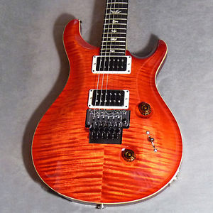 Free Shipping Used Paul Reed Smith "Floyd" Custom24 10top (Blood Orange) Guitar