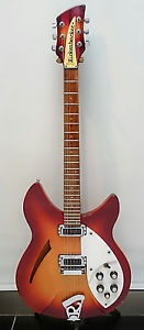 Rickenbacker 330 Fireglo, 1995, Good Condition Vintage Hollow Body Guitar w/HC