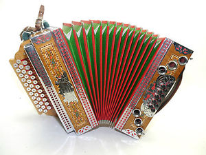 Steirische Harmonika, 3 chörig, G-C-F, Helikonbass