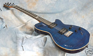 Godin LGXT 3 voice Trans Blue AA Top- Acoustic & Electric Sounds- Synth Tracking