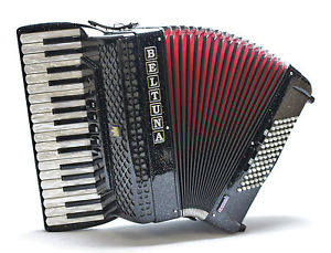 AKKORDEON Beltuna Studio III 72 BR, 3-chörig, mit HDS-Voll-MIDI + Mikro wie neu!