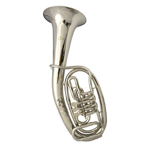 Schiller Frankfurt Elite 3 Valve Rotary Baritone Nickel Plated