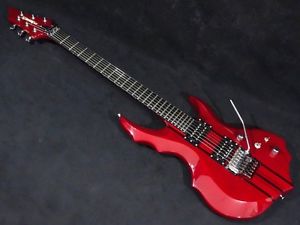 Edwards E-FR-130GT SeeThru Red w/soft case F/S Guiter Bass From JAPAN #X660
