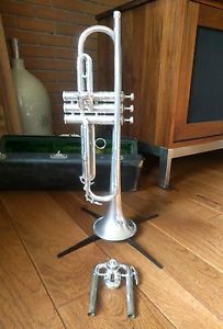 1923 Conn 22B New York Symphony Trumpet in Bb/A, Satin Silver w/Case