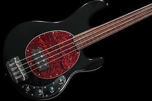 Sterling By Music Man RAY34ca Classic Active Fretless 4 String Black w/ gigbag