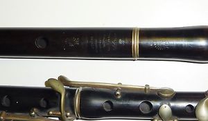 Collectible Antique Jerome Thibouville Lamy Paris French Wooden flute