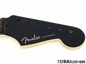 * Fender American DELUXE Stratocaster Strat NECK Rosewood Black Headstock #70