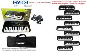 Casio SA47 OFFERTA di 10 pz TASTIERA ELETTRONICA KIT CON BORSA ALIMENTATORE PILE