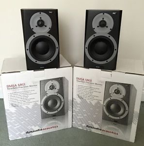 DYNAUDIO BM5A MK II NEARFIELD MONITORS - PAIR - FANTASTIC CONDITION, BOXED!!!