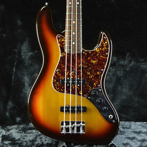 Free Shipping Used Fender Standard Jazz Bass 1984 3Color Sumburst Electric
