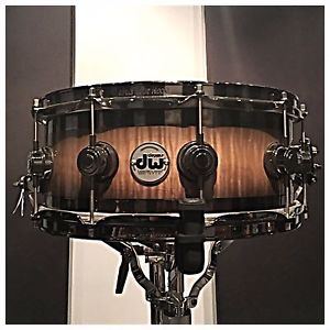 DW Collector's Series Edge Snare Drum - Heartwood Curly Maple - 6x14 - USED