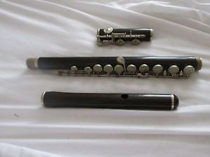 Vintage wooden concert flute by Hawkes & son
