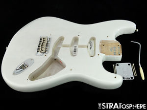 USA Fender ERIC JOHNSON Strat BODY & HARDWARE American Nitro White Blonde SALE!
