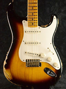 Used Fender Custom Shop 1956 Stratocaster Heavy Relic -2 Color Sunburst- 2013